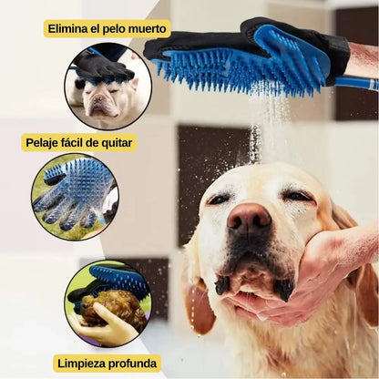 Guante De Baño Para Mascotas - Limpeza Fácil y Eficiente