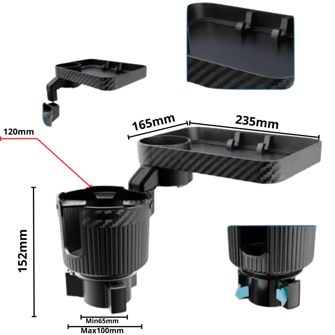 porta vasos ajustable| ideal y efectiva para evitar derrames y mantener la limpieza en tu vehículo.®