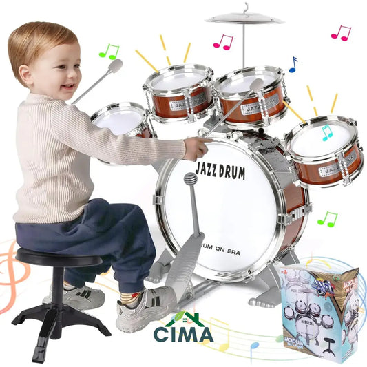 Juego De Bateria Para Niños Con Platillos