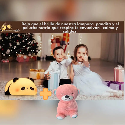 Oferta especial lampara oso pandita + peluche nutria que respira®